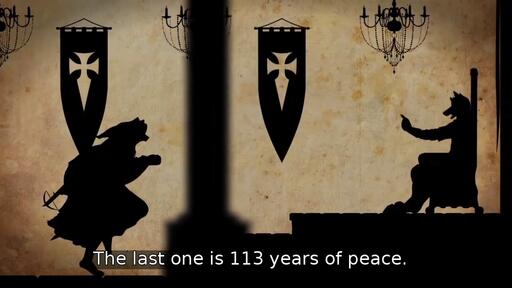 The last one is 113 years of peace.