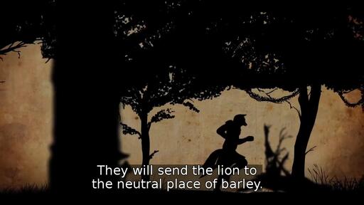 They will send the lion to the neutral place of barley.