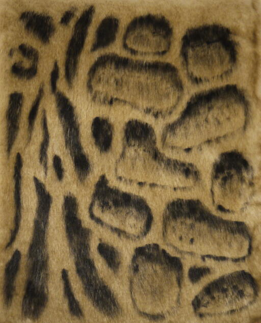 Drybrushed faux fur inspired by clouded leopard fur